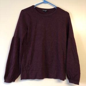 Maroon Club Monaco Wool Sweater